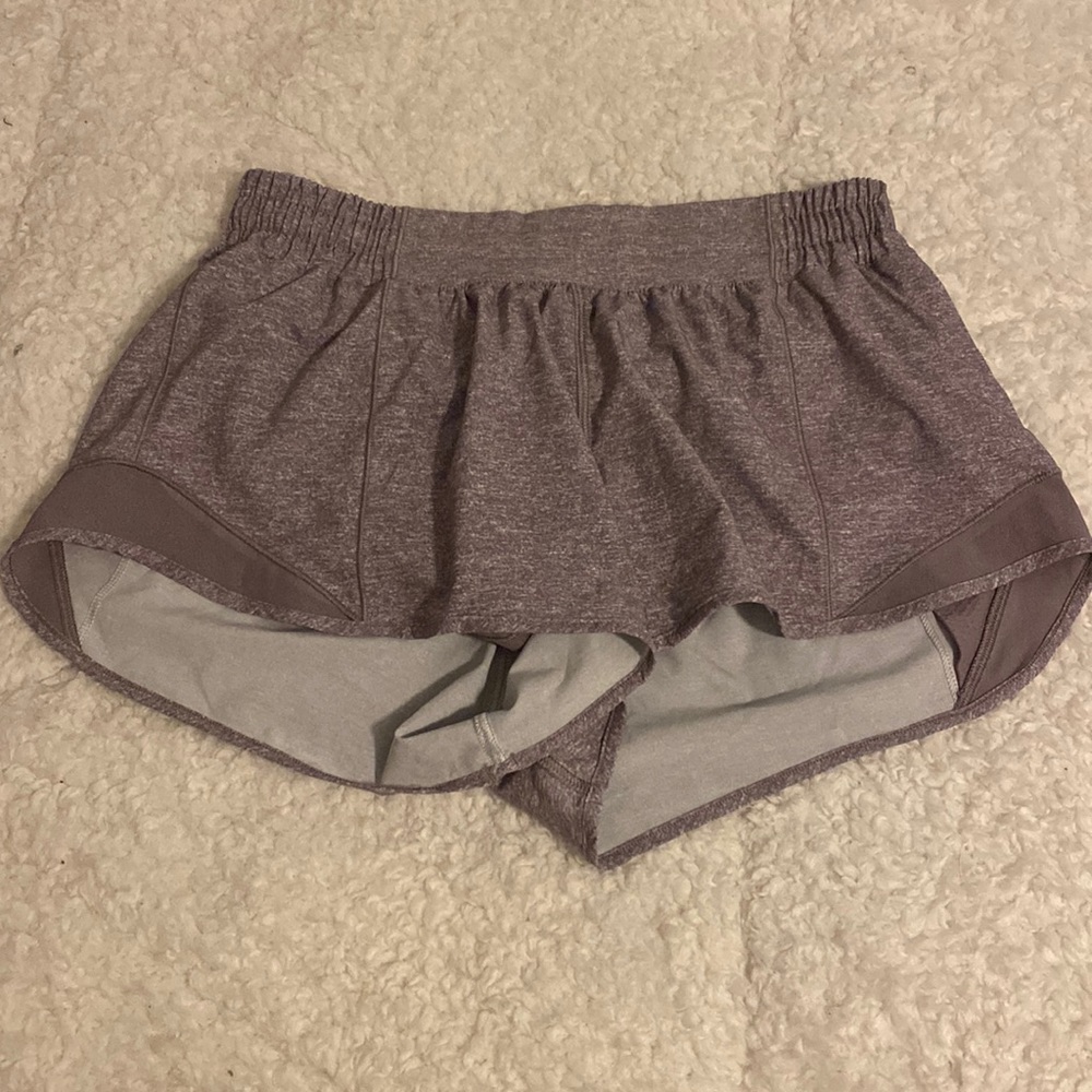 NWOT lululemon hotty hot short in 2 inch inseam heathered purple